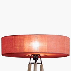 création de lampe design orange