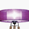 lampe artisanale violette