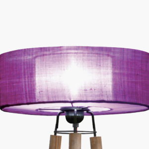 lampe artisanale violette