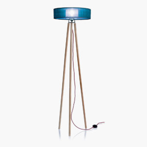 luminaire design bleu foncé