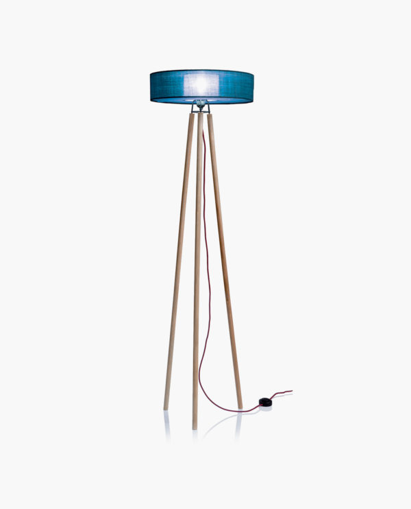 luminaire design bleu foncé