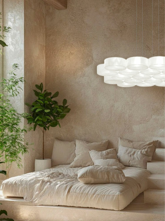 cloud30-2 Suspension Cloud blanche design, luminaire d’ambiance pour chambre