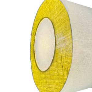 détail-lampe à poser jaune